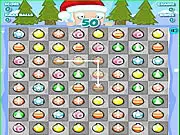 Xmas Chains Christmas puzzle game with colorful match-3 balls and Santa