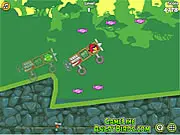Screenshot of Angry Birds Rush Rush Rush showing Red Bird in a racing kart competing against a Bad Piggy on a colorful online racing track.