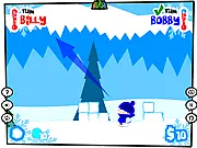 Play Snowball Battle free online action and winter fighting game