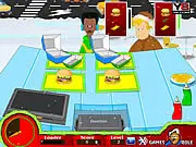 Christmas Hot Burger game image, making burgers quickly with festive ingredients, play free online cooking game