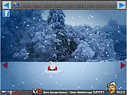 Santa Christmas Gifts Escape online game – Santa with his reindeers stuck in the snow