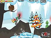 Santa on Motorbike free online Christmas dirt bike racing game
