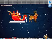 Santa Christmas Gifts Escape 4 free online game screenshot, showing a scene with Santa Claus and holiday-themed puzzles, point-and-click escape game on PlayArcadeHub.