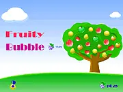 Fruity Bubble Shooter game screenshot, match three fruits online, play free bubble puzzle on PlayArcadeHub