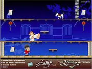 Kung Fu Statesmen online fighting game, free martial arts adventure, fighting a superhero opponent screenshot, PlayArcadeHub