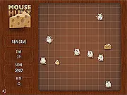 Play free online Mouse Hunt Arcade game, eat cheese and evade cats in a challenging maze
