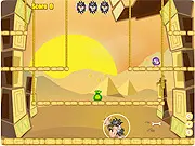 Caveman hero in Prehistoric Club Online holding a big wooden club, ready to smash obstacles and prehistoric animals in a fun Stone Age platform game on PlayArcadeHub.