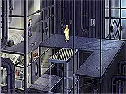 SteppenWolf Chapter 6 Episode 3 game screen, guiding the character Meg through a secret subterranean complex, play free online adventure game