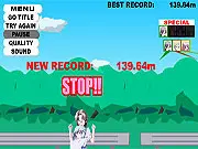 Play free online Nanaca Crash launch game, physics distance challenge with a bike