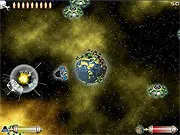Clash n Slash Worlds Away game screen, planet defense shooter, fighting new alien enemies, online arcade game