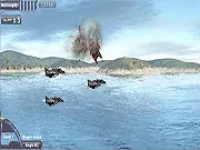 Dracojan Skies Mission 2 online game screenshot, space shooter action, starfighter flying through asteroids, free arcade game