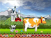 Castle Cat 4 game screenshot showing the cat hero navigating a platforming level and avoiding enemies in a new adventure. Play the free online platform game.