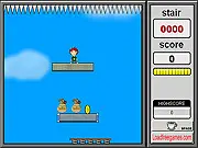 Play Leap of Faith online free arcade survival game, reach the bottom without dying, fast-paced reflex challenge game, PlayArcadeHub