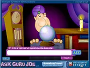 Ask Guro Joe free online game screen, a prompt to ask any yes or no question to the digital fortune teller