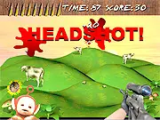 Play Teletubbies Kill free online shooter game with Chainsaw, Sniper Rifle, and Pistol on PlayArcadeHub