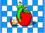 A group of red and green apples, representing 'good' and 'bad,' in the free online memory game Bad Apple