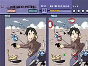 Spot the difference picture puzzle game online, finding differences between two images, free brain training game