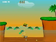 Play Turtle Bridge free online game, carry baggage across river on turtles, timing puzzle game