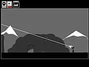 The iconic Stickman Sam character from the online puzzle game 'Stickman Sam 3: Where's the Cheese?' ready to start his next comical mission.