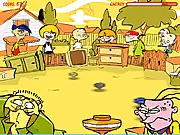 Spin Stadium free online game screenshot, battle top arena action, knocking tops out of the stadium, PlayArcadeHub game