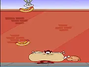Screenshot of the Burgers and Bomb arcade catching game