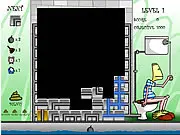 Pootris Pipe Puzzle online game screenshot, connecting falling pipe segments to create a continuous line to the sewer