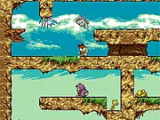 Ninja Jack free online platformer game: a ninja character jumping between platforms while collecting gold and a key.