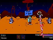 Tor Martian Invasion action game screenshot, Tor with SmashMaster 4000, free online game