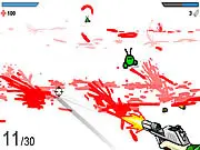 More Mindless Violence free online top-down shooter game with character fighting alien bugs