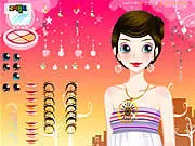 Improve Appearance free online makeover and dress up game screenshot showing the elegant lady's final stylish look