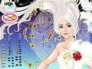 Play Makeover Princess Dress Up free online game, featuring a beautiful princess in an elegant gown and royal accessories.