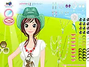 Play Show My Beauty Fashion free online dress up game, featuring a model styled in a mix of modern fairy and elegant fashion.