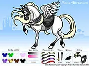 Dress up game where players style a beautiful pony with outfits and accessories