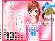 Cutie Maker 15 game, fashion makeover, dress-up game, cute styling, makeup and hairstyles