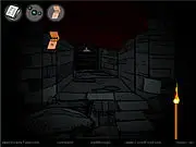 Covert Front 2 spy game interface showing a dark, mysterious room with various objects to be clicked and solved