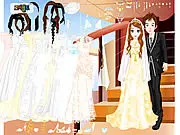 Wedding Couple Dressup free online game, dress up bride and groom, fashion styling game, PlayArcadeHub