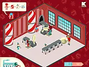 Toy Factory free online time-management game screenshot of Santa's workshop