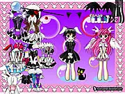 Screenshot of Misha and Shia Dressup free online girls game