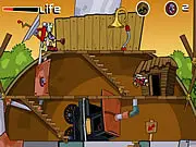 Kids Next Door game screenshot, KND operatives with S.P.L.A.N.K.E.R. weapon, Play free action game online