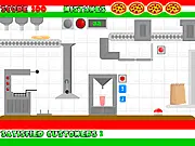 Pizza Shack game screenshot, serving pizza, fries, and shakes in a busy restaurant, time management free online game