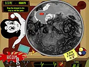 Drawn Together: Cavity Search free online game, surgical operation screenshot with a claw mechanism, PlayArcadeHub