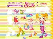 Avatar Star Sue 2 free online dress up game, helping Sue choose a nice outfit, star character fashion makeover, PlayArcadeHub
