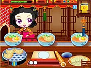 Sue Meal Baking free online cooking game screenshot - rolling dough and baking pasties