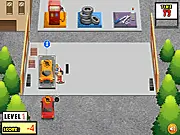Busy Car Work Shop service garage, vehicle management online game, cars getting gas and new tires