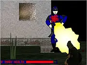 Gameplay screen of the free online first-person shooter (FPS) game Sudden Threat on PlayArcadeHub