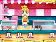 Anna Glace Ice Cream Shop free online game screenshot, Time management serving game, Play free ice cream shop game