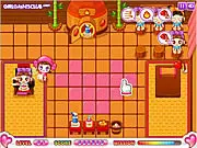 Sami's Spa Shop free online game screenshot featuring Sami managing customers for massages and beauty treatments in a bustling spa on PlayArcadeHub.Net