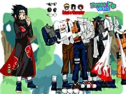 Free Naruto Dress Up Game online, showing the anime hero Naruto Uzumaki being styled with new clothes and ninja gear.