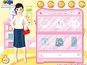 Family Photo Dress Up game, fashion girl choosing a trendy and wholesome outfit for a family portrait, online dress-up game