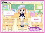 Dress Up School Girl free online game, fashion makeover, girl choosing clothes for school, trendy style game.